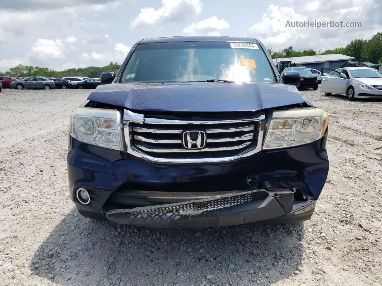 2013 Honda Pilot Exl Blue vin: 5FNYF4H50DB048727