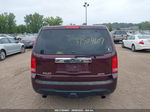 2013 Honda Pilot Ex-l Maroon vin: 5FNYF4H50DB078231