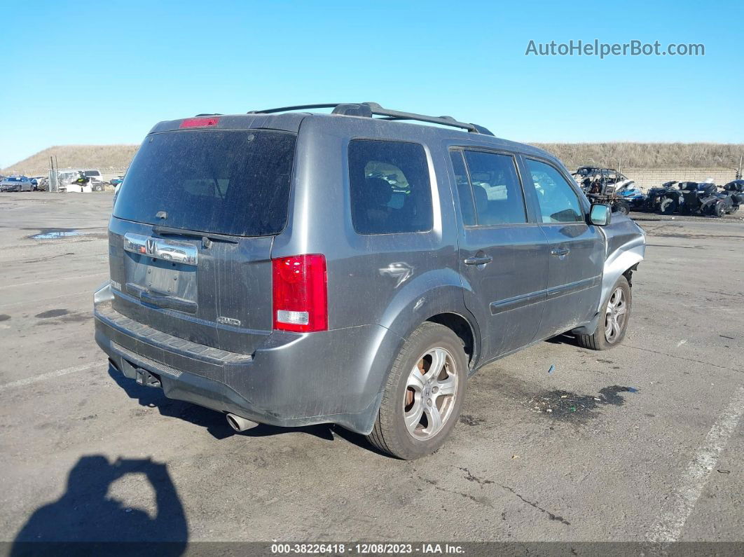 2013 Honda Pilot Ex-l Gray vin: 5FNYF4H51DB009788