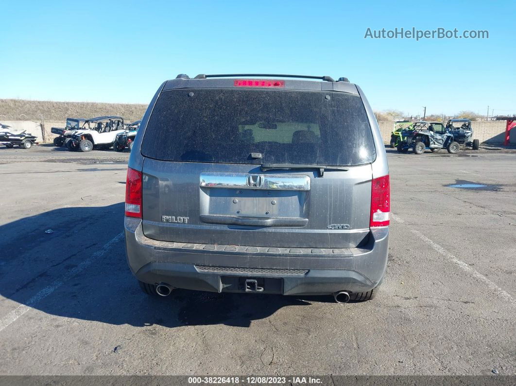 2013 Honda Pilot Ex-l Gray vin: 5FNYF4H51DB009788