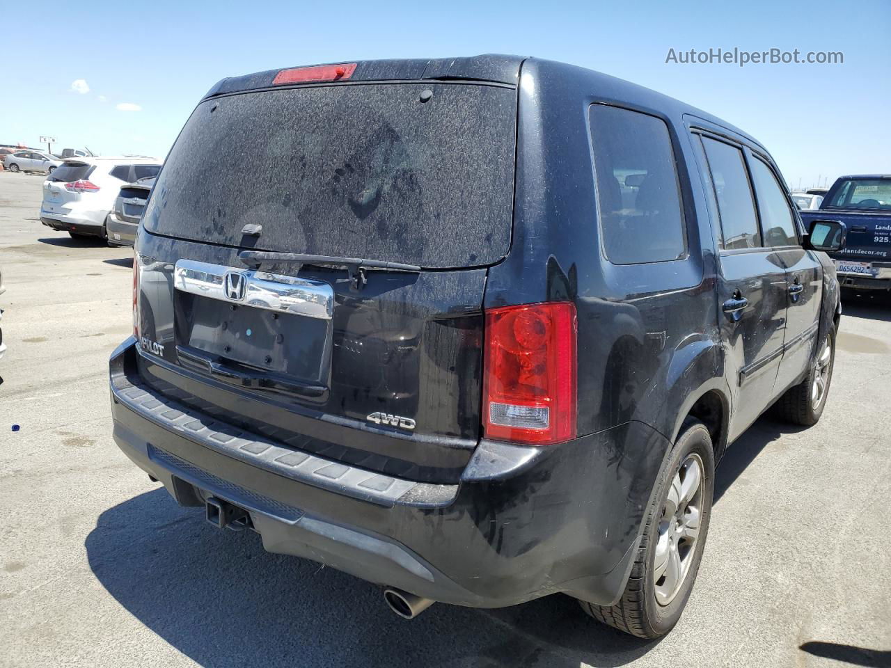 2013 Honda Pilot Exl Black vin: 5FNYF4H51DB031435