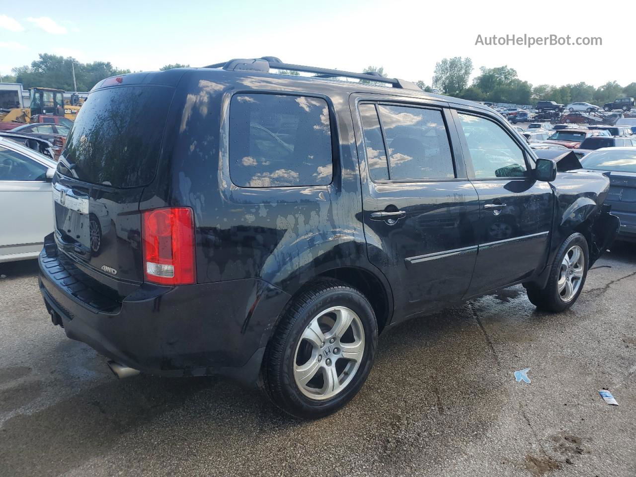 2013 Honda Pilot Exl Black vin: 5FNYF4H51DB054777