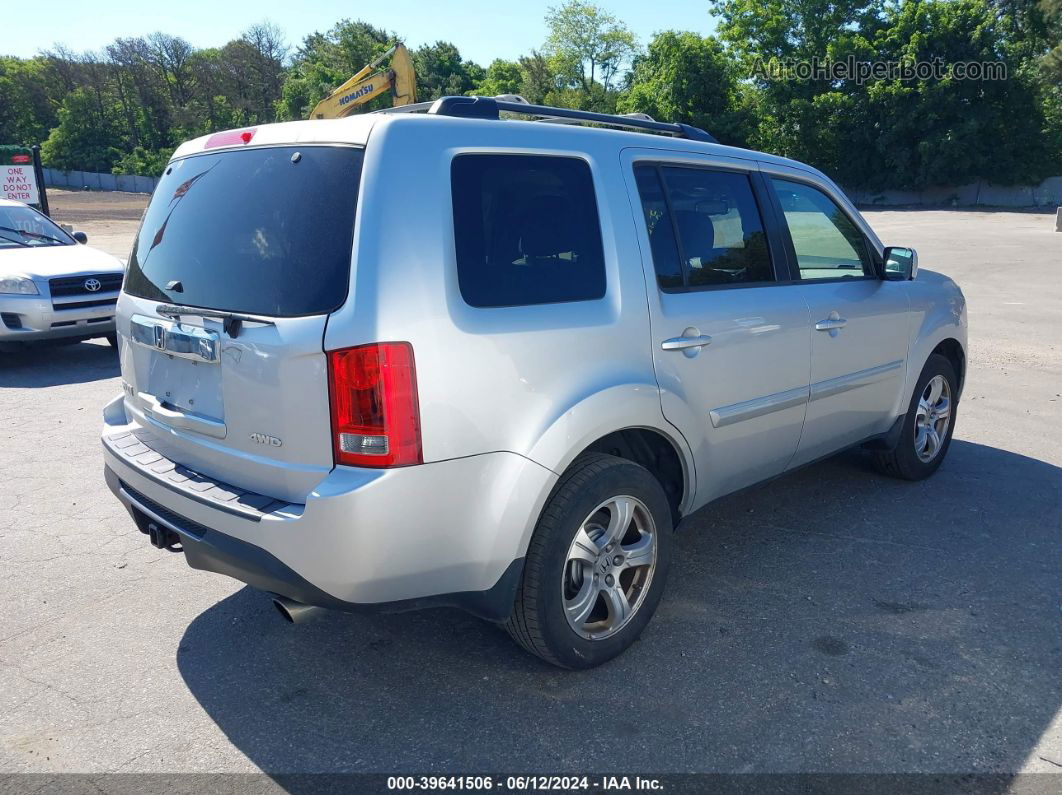 2013 Honda Pilot Ex-l Silver vin: 5FNYF4H51DB057744