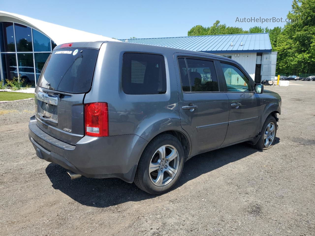 2013 Honda Pilot Exl Blue vin: 5FNYF4H51DB073913