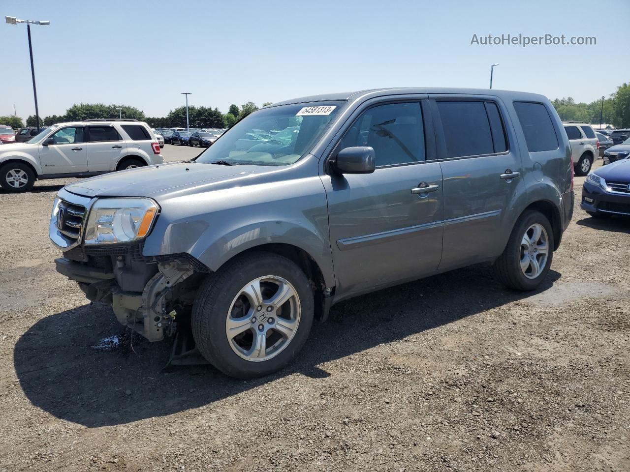 2013 Honda Pilot Exl Blue vin: 5FNYF4H51DB073913