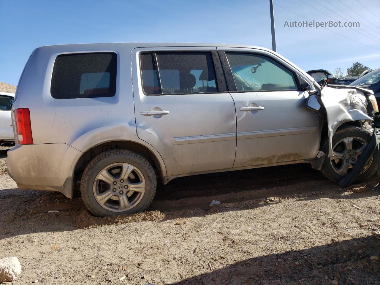 2013 Honda Pilot Exl Silver vin: 5FNYF4H51DB082269