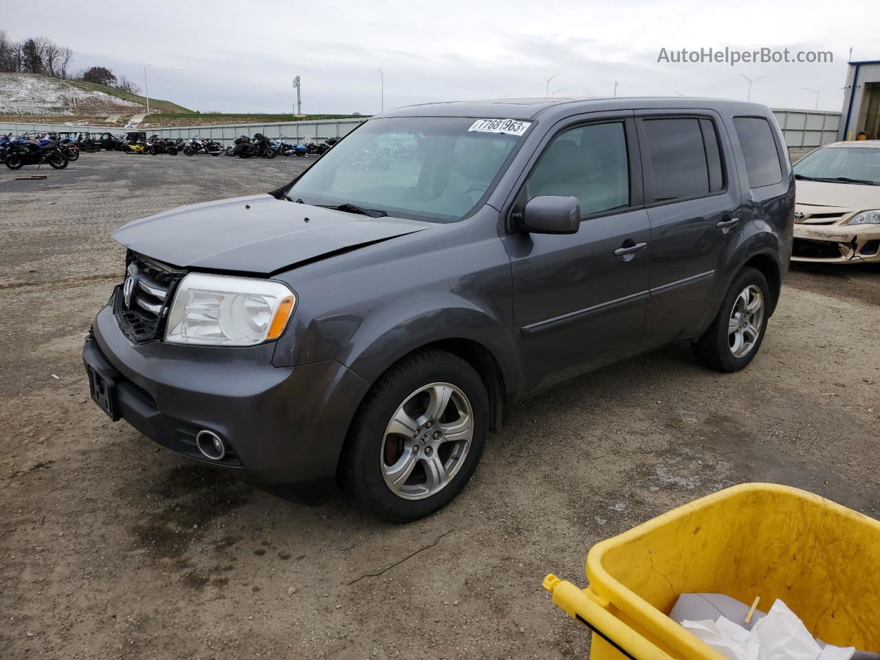 2015 Honda Pilot Exl Gray vin: 5FNYF4H51FB007705