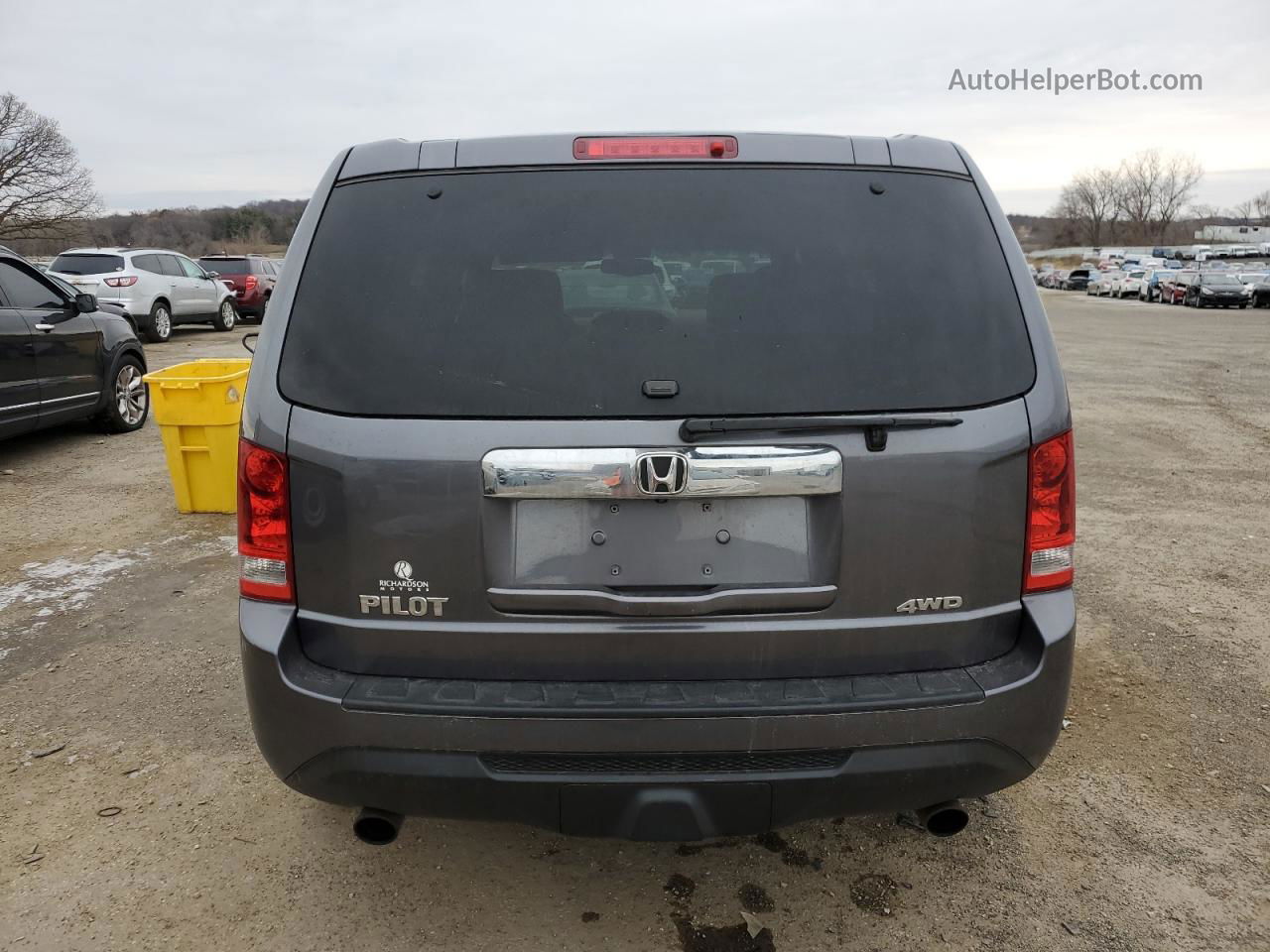 2015 Honda Pilot Exl Gray vin: 5FNYF4H51FB007705