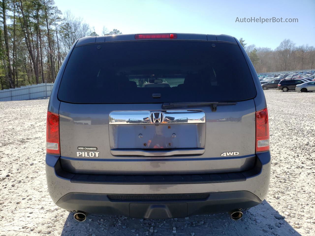 2015 Honda Pilot Exl Серый vin: 5FNYF4H51FB010569