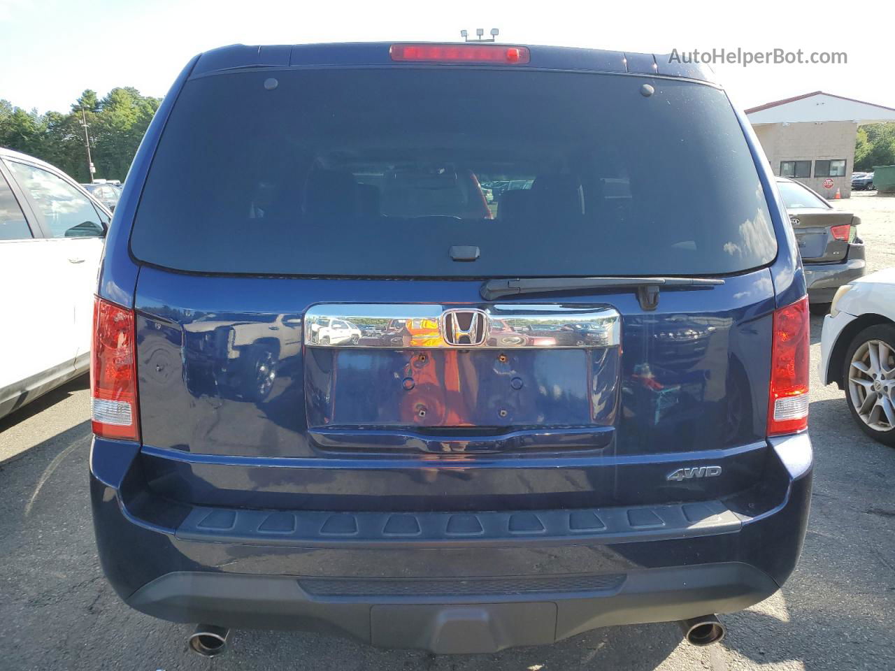 2013 Honda Pilot Exl Blue vin: 5FNYF4H52DB027930