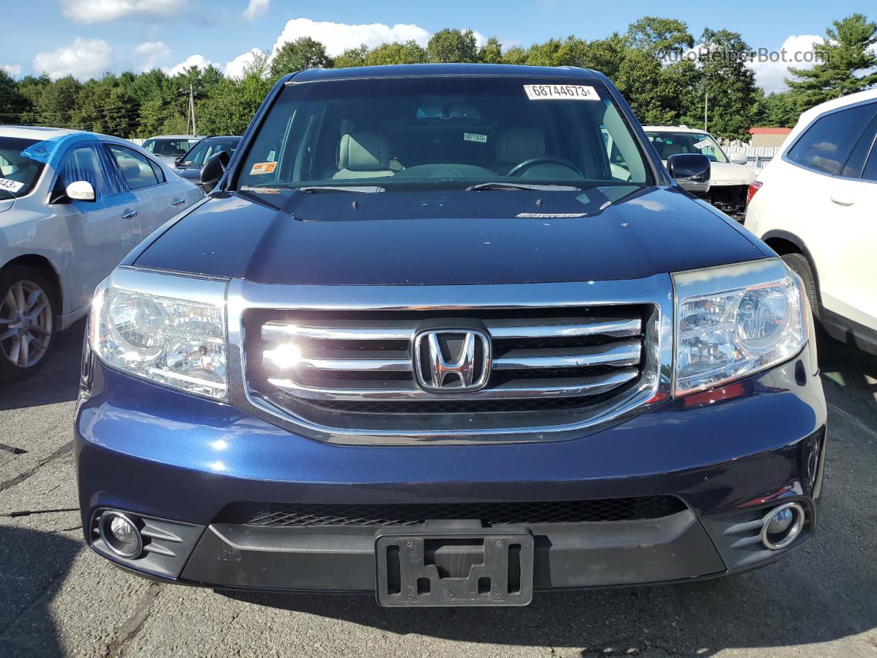 2013 Honda Pilot Exl Blue vin: 5FNYF4H52DB027930