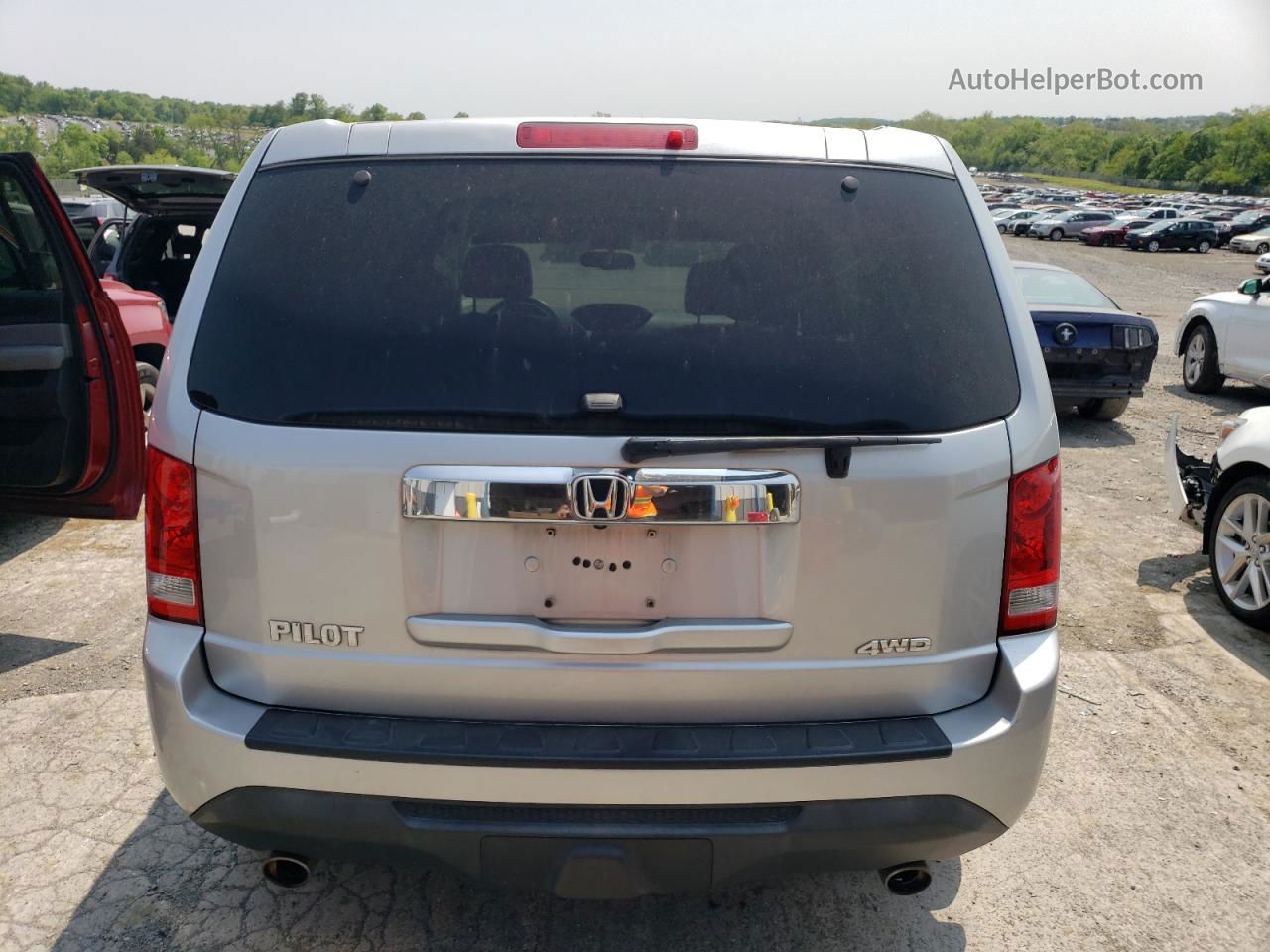 2013 Honda Pilot Exl Серебряный vin: 5FNYF4H52DB049135