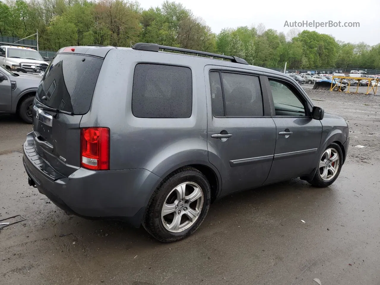 2013 Honda Pilot Exl Gray vin: 5FNYF4H52DB051354