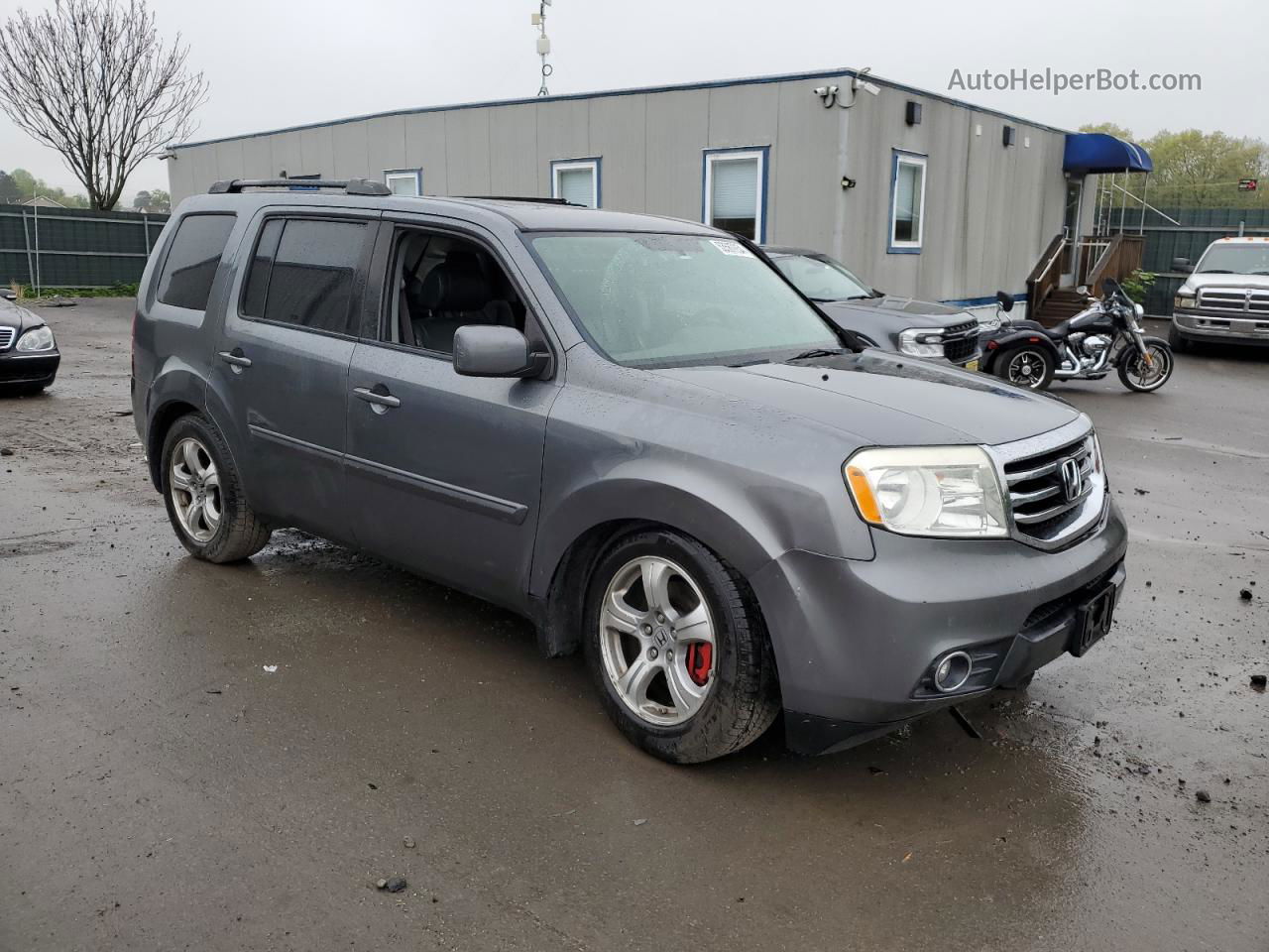 2013 Honda Pilot Exl Gray vin: 5FNYF4H52DB051354