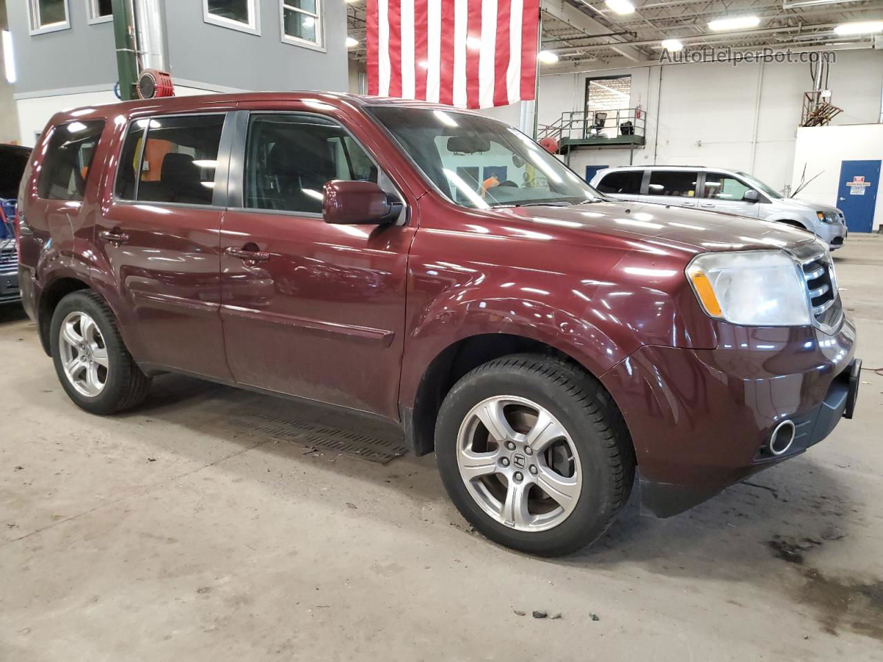 2013 Honda Pilot Exl Maroon vin: 5FNYF4H53DB006164