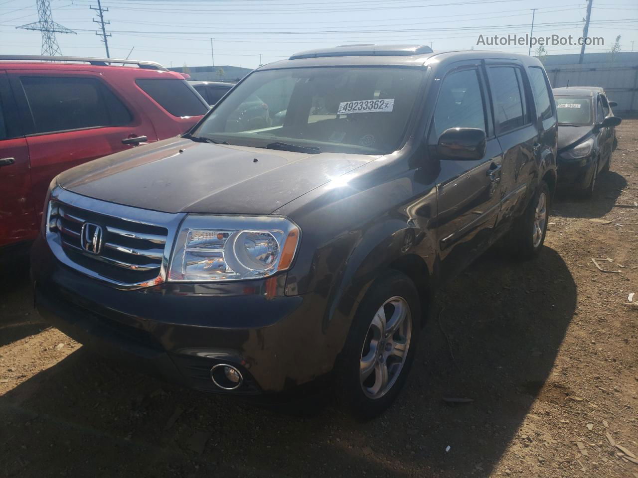 2013 Honda Pilot Exl Коричневый vin: 5FNYF4H53DB017732