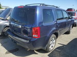 2013 Honda Pilot Exl Blue vin: 5FNYF4H53DB027564