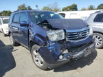 2013 Honda Pilot Exl Blue vin: 5FNYF4H53DB027564