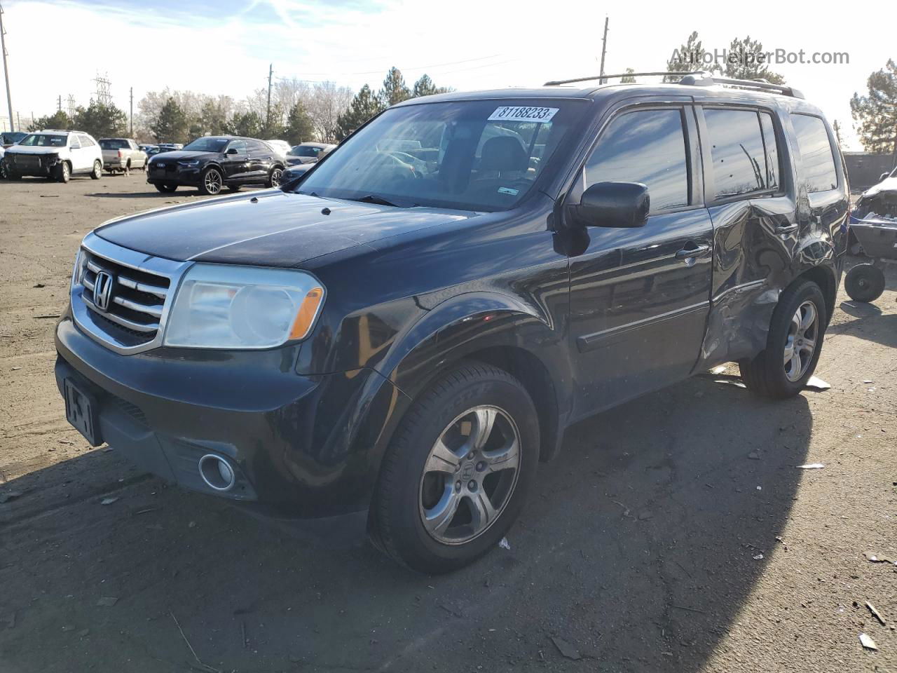 2013 Honda Pilot Exl Black vin: 5FNYF4H53DB032540