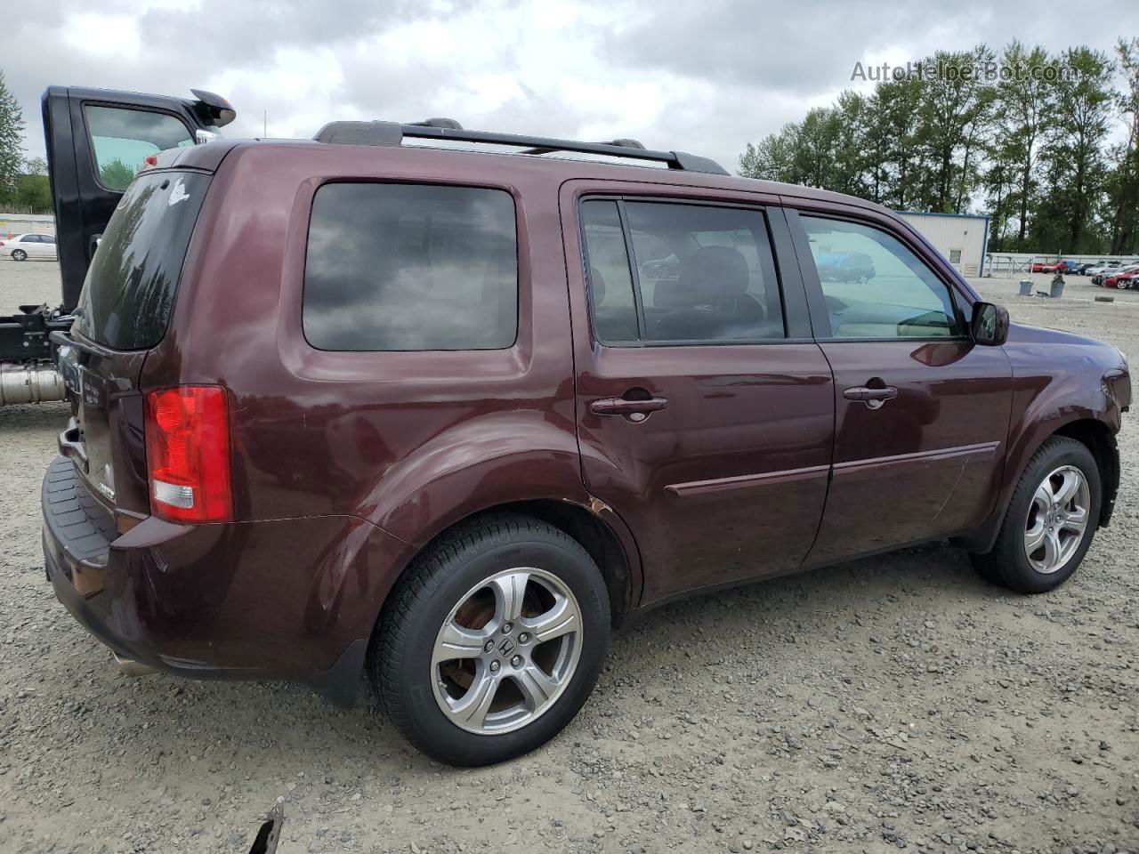 2013 Honda Pilot Exl Burgundy vin: 5FNYF4H53DB033638