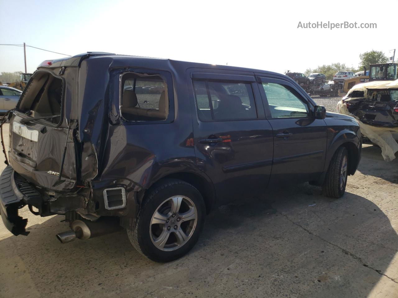 2013 Honda Pilot Exl Brown vin: 5FNYF4H53DB040587