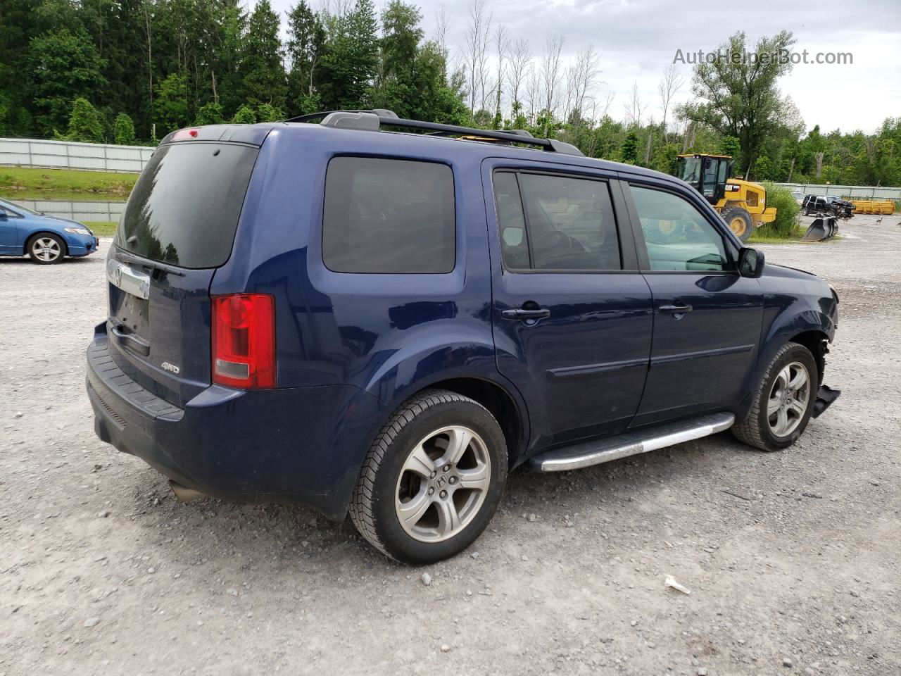 2013 Honda Pilot Exl Blue vin: 5FNYF4H53DB049273