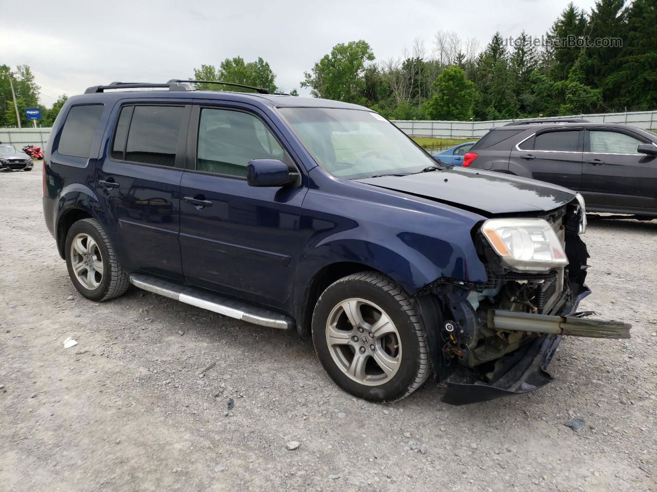 2013 Honda Pilot Exl Blue vin: 5FNYF4H53DB049273