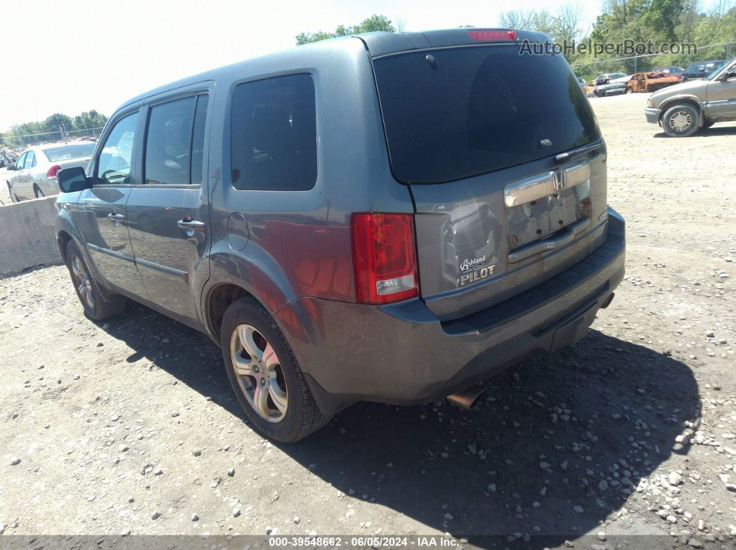 2013 Honda Pilot Ex-l Gray vin: 5FNYF4H53DB066526