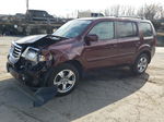 2013 Honda Pilot Exl Бордовый vin: 5FNYF4H53DB078854