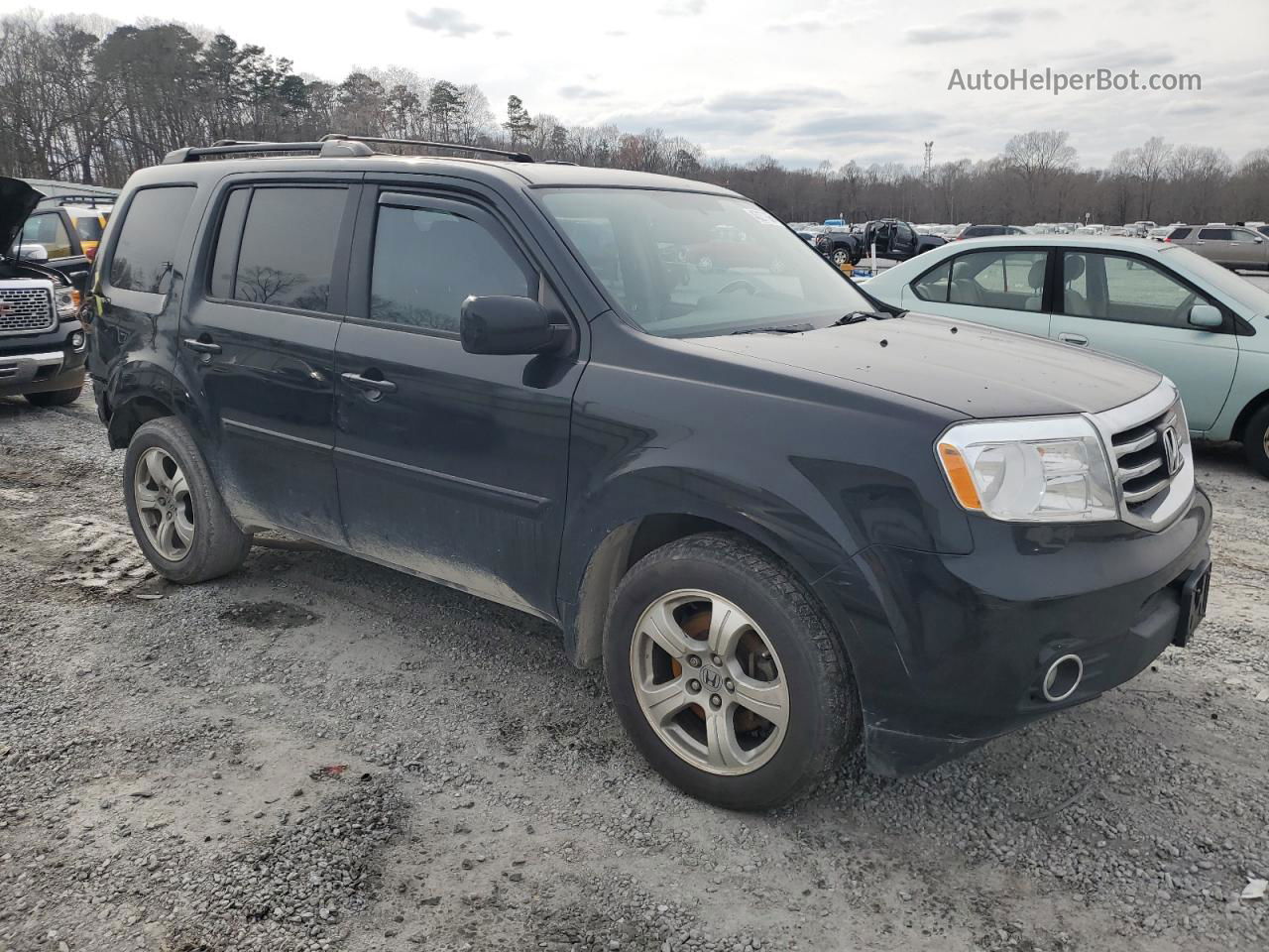 2015 Honda Pilot Exl Black vin: 5FNYF4H53FB017653