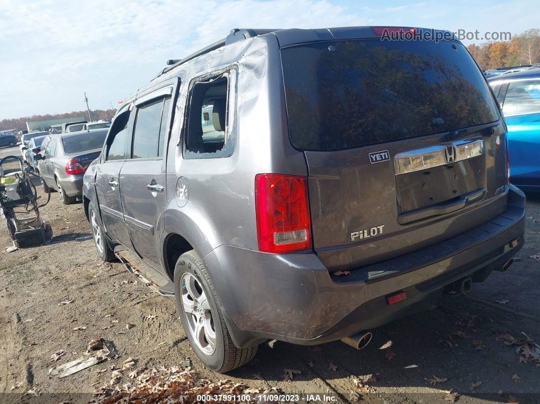 2015 Honda Pilot Ex-l Gray vin: 5FNYF4H53FB031083