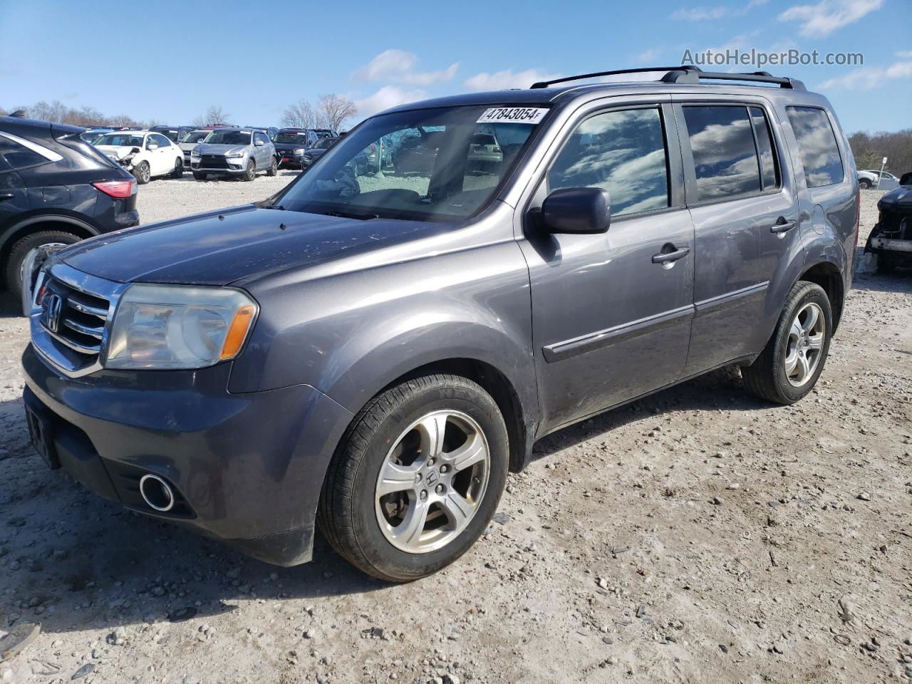 2015 Honda Pilot Exl Gray vin: 5FNYF4H53FB044383