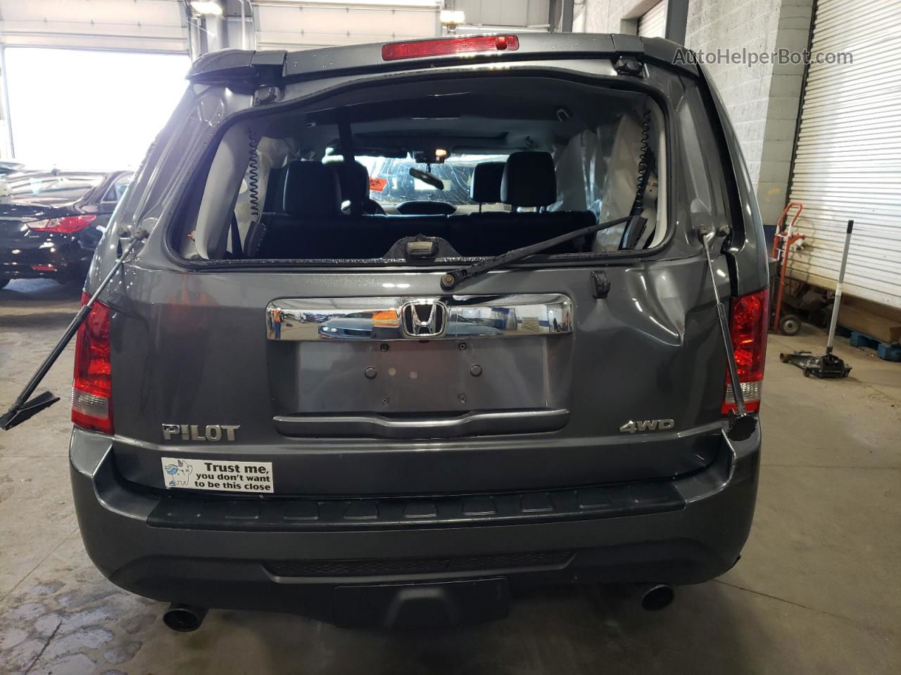 2013 Honda Pilot Exl Серый vin: 5FNYF4H54DB037195