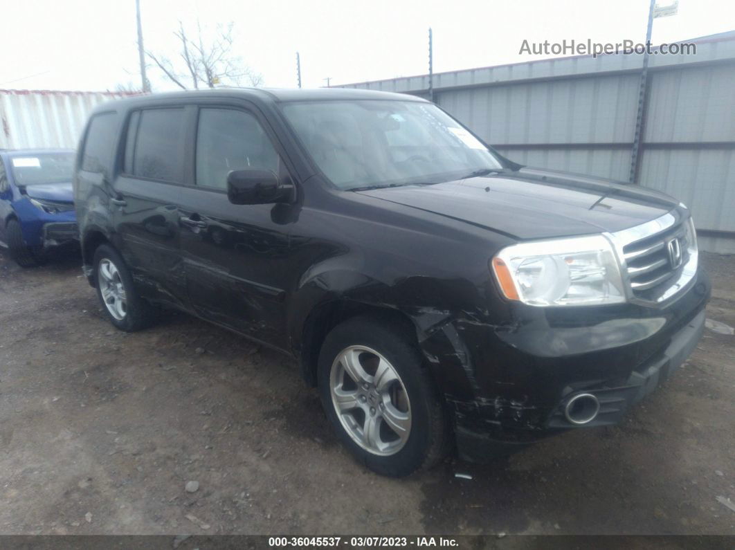 2013 Honda Pilot Ex-l Black vin: 5FNYF4H54DB062534