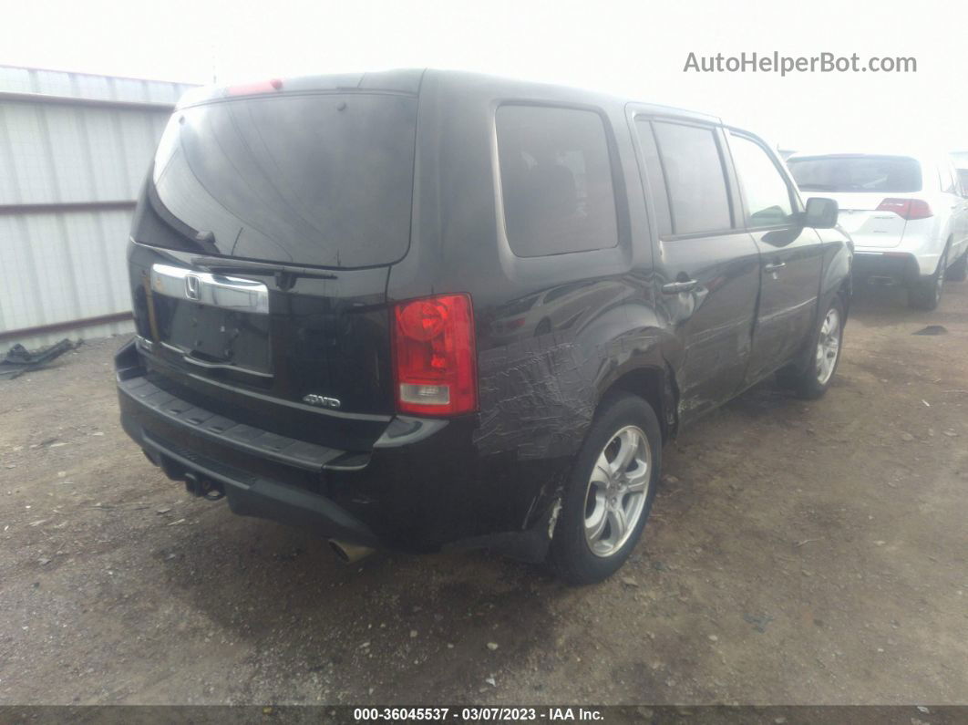 2013 Honda Pilot Ex-l Black vin: 5FNYF4H54DB062534