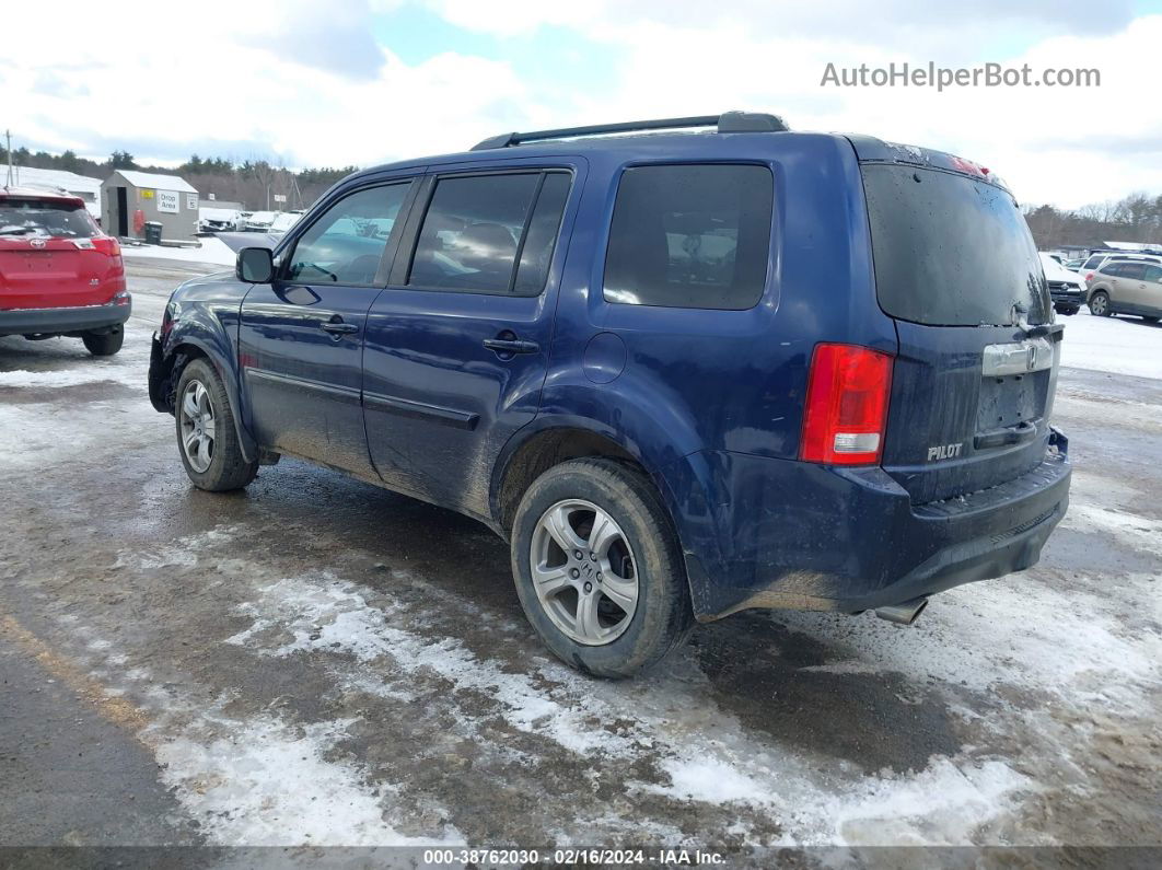 2013 Honda Pilot Ex-l Blue vin: 5FNYF4H54DB080161