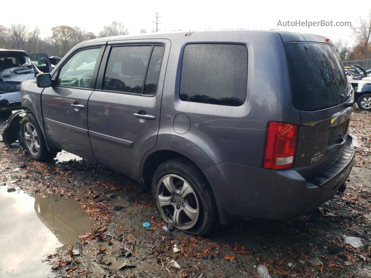 2015 Honda Pilot Exl Серый vin: 5FNYF4H54FB058664