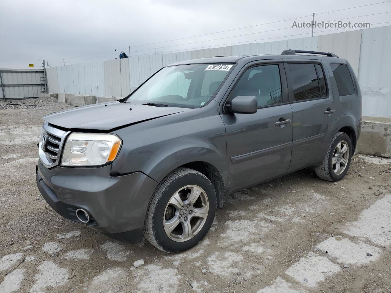 2013 Honda Pilot Exl Серый vin: 5FNYF4H55DB005601