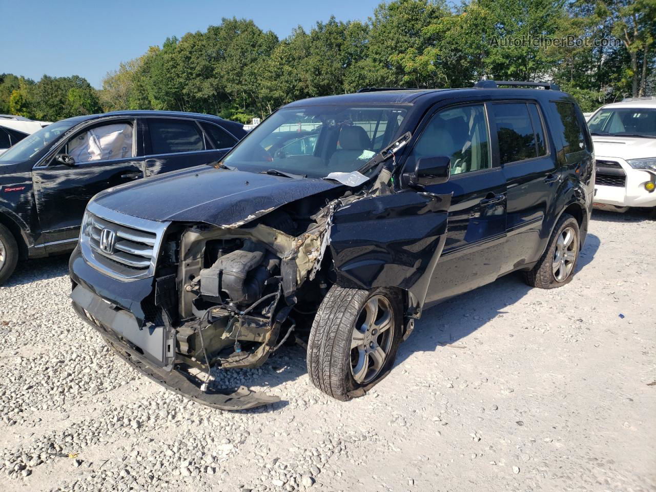 2013 Honda Pilot Exl Черный vin: 5FNYF4H55DB038484