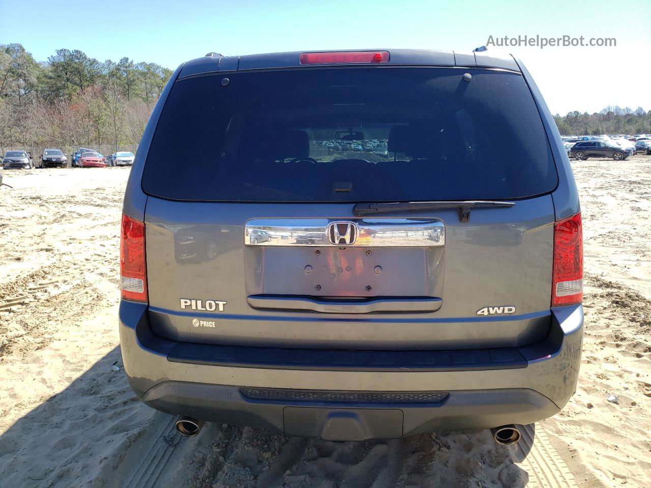 2013 Honda Pilot Exl Gray vin: 5FNYF4H55DB038744