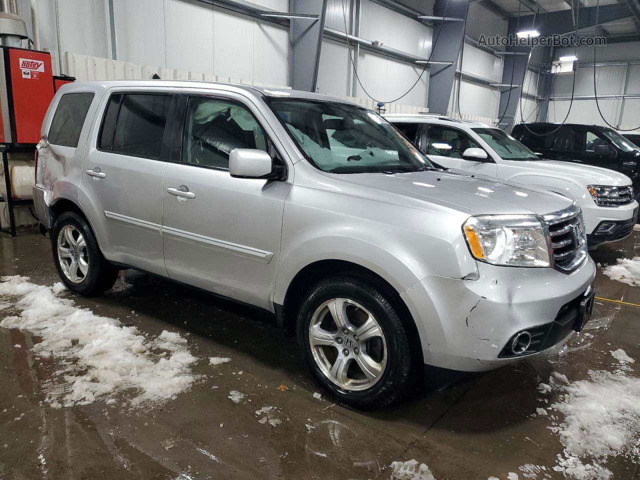 2013 Honda Pilot Exl Серебряный vin: 5FNYF4H55DB062039