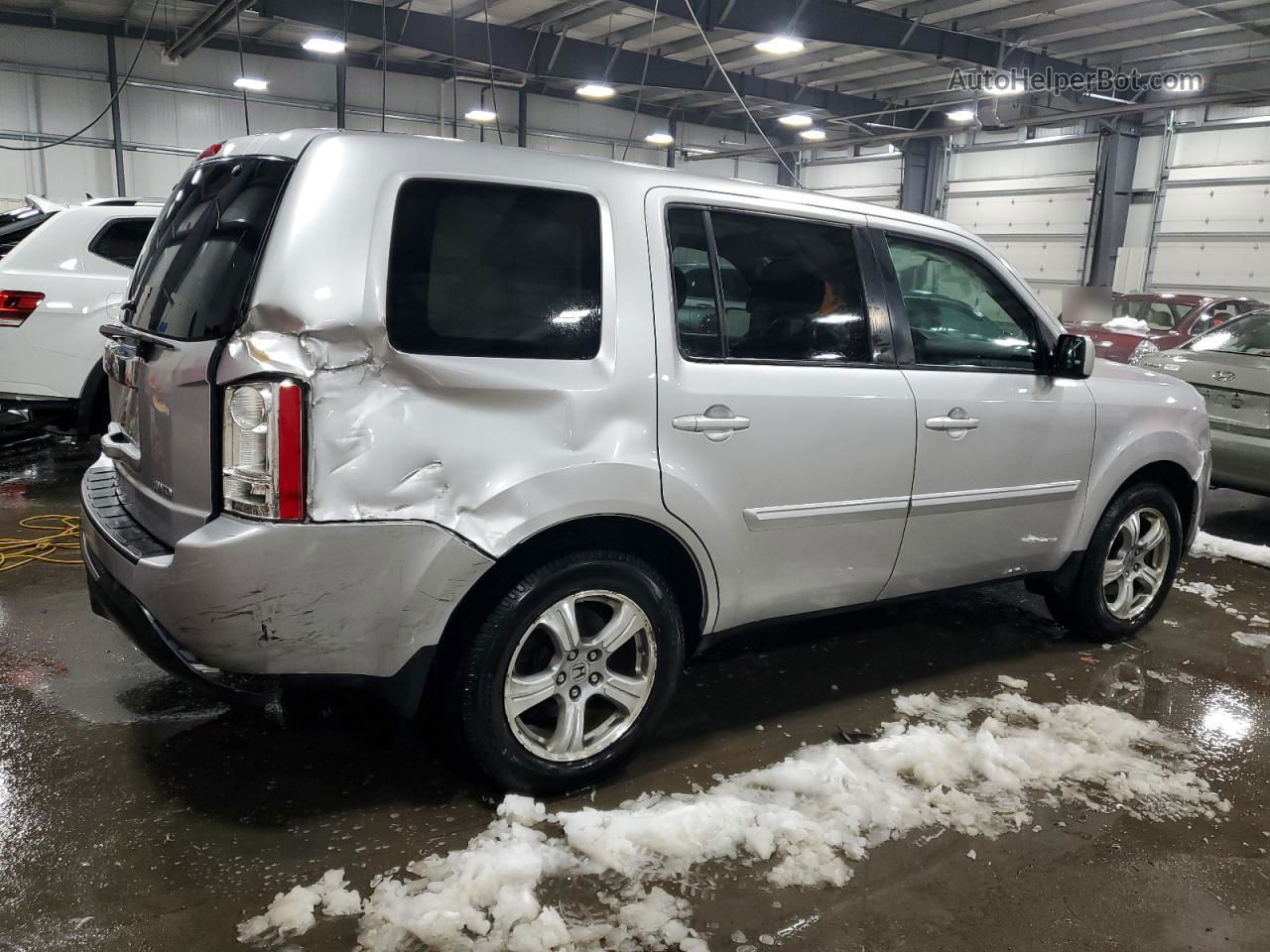 2013 Honda Pilot Exl Серебряный vin: 5FNYF4H55DB062039