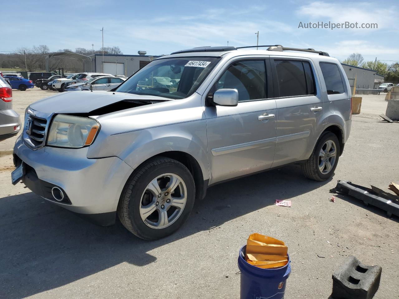 2013 Honda Pilot Exl Silver vin: 5FNYF4H55DB063126