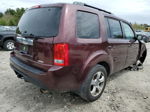 2013 Honda Pilot Exl Бордовый vin: 5FNYF4H55DB082260