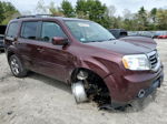 2013 Honda Pilot Exl Бордовый vin: 5FNYF4H55DB082260