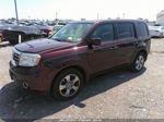 2015 Honda Pilot Ex-l Maroon vin: 5FNYF4H55FB025964