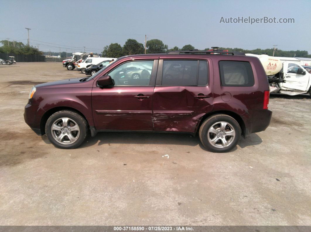 2015 Honda Pilot Ex-l Purple vin: 5FNYF4H55FB073089