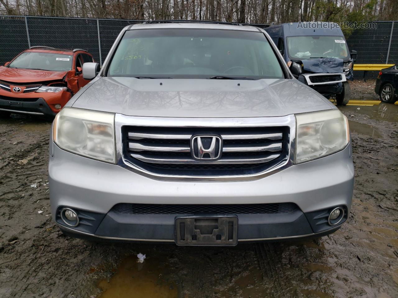 2013 Honda Pilot Exl Silver vin: 5FNYF4H56DB005509