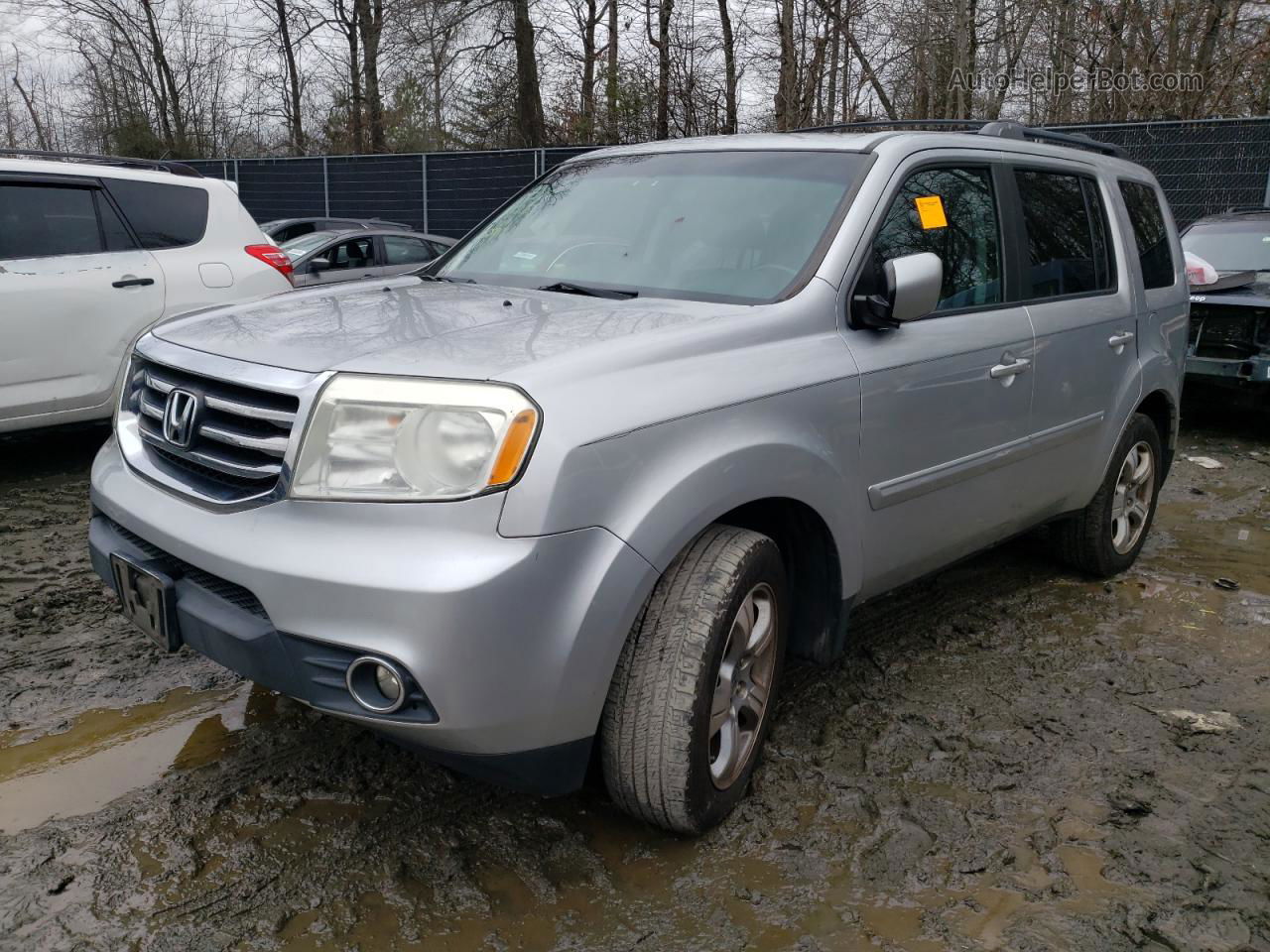 2013 Honda Pilot Exl Silver vin: 5FNYF4H56DB005509