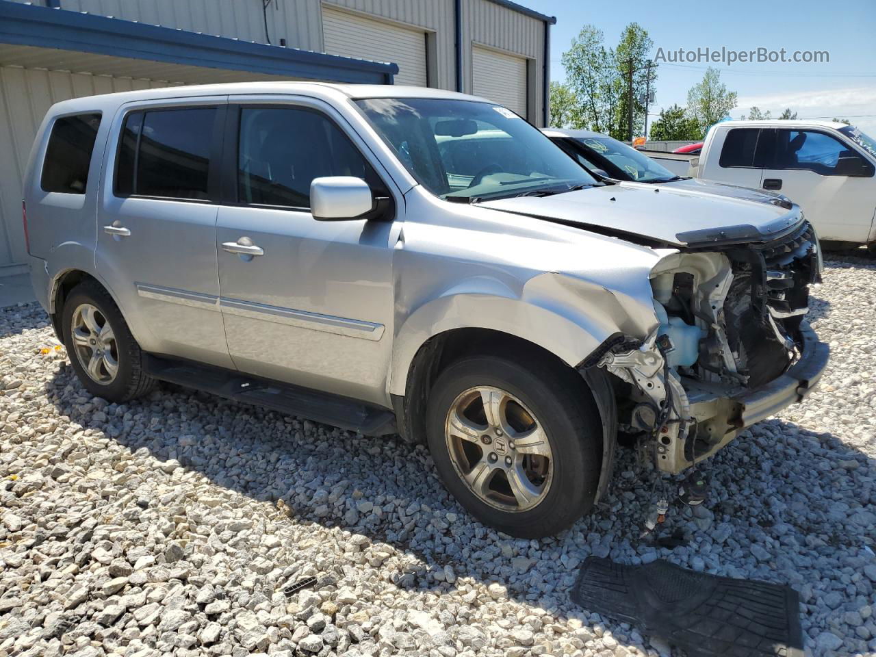 2013 Honda Pilot Exl Серебряный vin: 5FNYF4H56DB034816